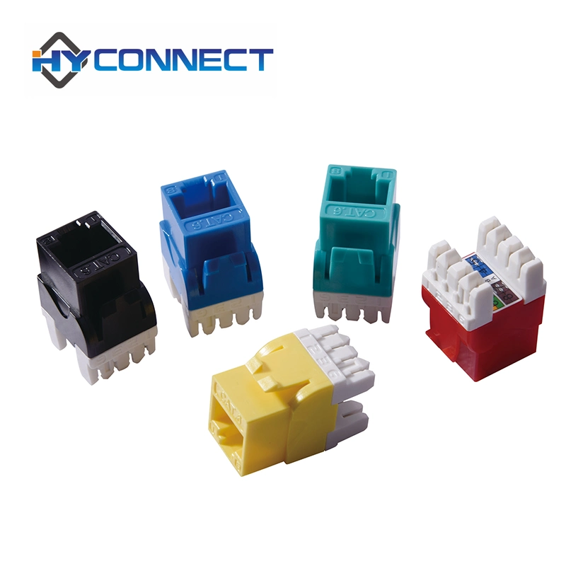 8p8c Cat. 6A UTP 180 Degree Modular Jack Ethernet RJ45 Keystone Jack